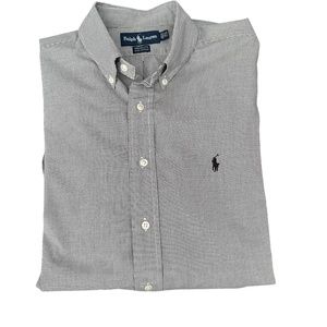 Ralph Lauren Checked Button Up Shirt 16 1/2